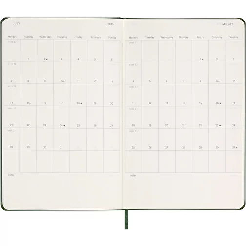 Moleskine L hard cover 12 måneders ugekalender, Billede 7