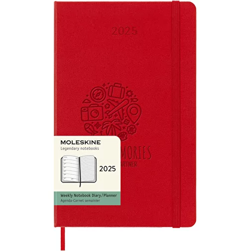 Moleskine L hard cover 12 måneders ugekalender, Billede 2