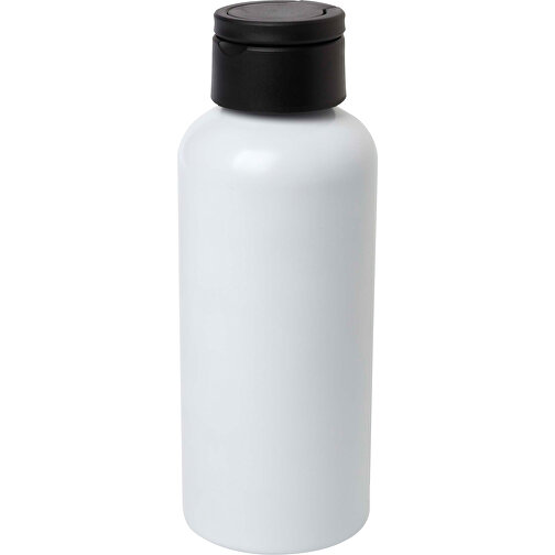 Trinity 600 Ml RCS-zertifizierte Wasserflasche Aus Recyceltem Aluminium Mit RPET-Deckel , schwarz, Recycled Aluminium, Recycelter PP Kunststoff, 7,30cm x 19,30cm x 7,30cm (Länge x Höhe x Breite), Bild 7