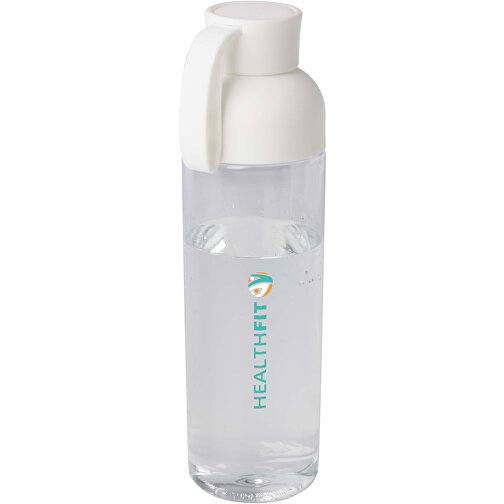 Illuminate 600 Ml RPET-Wasserflasche , weiss, Recycelter PET Kunststoff, 23,50cm x 6,80cm (Höhe x Breite), Bild 2