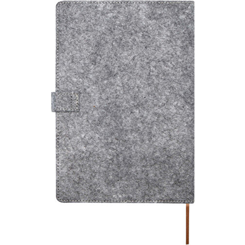 Viviana A5 Notizbuch Aus Recyceltem Filz Und Kork , natur, FSC certified paper, RPET felt, FSC certified cork, 21,00cm x 14,60cm (Länge x Breite), Bild 4