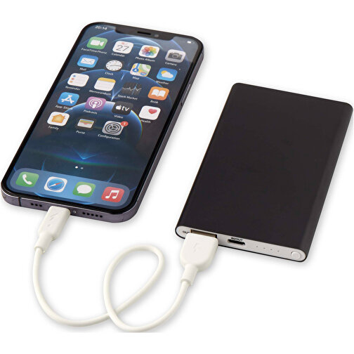 Power bank Pep 4000 mAh Type-C wykonany z aluminium pochodzacego z recyklingu, Obraz 7