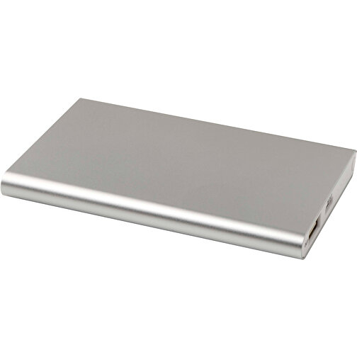 Pep 4000 MAh Type-C Powerbank Aus Recyceltem Aluminium , silber, Recycled Aluminium, 11,00cm x 1,00cm x 6,80cm (Länge x Höhe x Breite), Bild 1