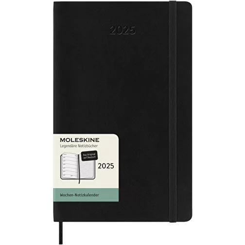 Moleskine L soft cover 12 måneders ugekalender - tysk, Billede 1