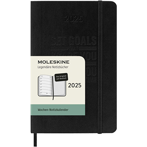 Moleskine Softcover 12 Monate Wochenkalender, Pocket-Format – Deutsch , schwarz, FSC certified paper, 14,00cm x 9,00cm (Länge x Breite), Bild 2