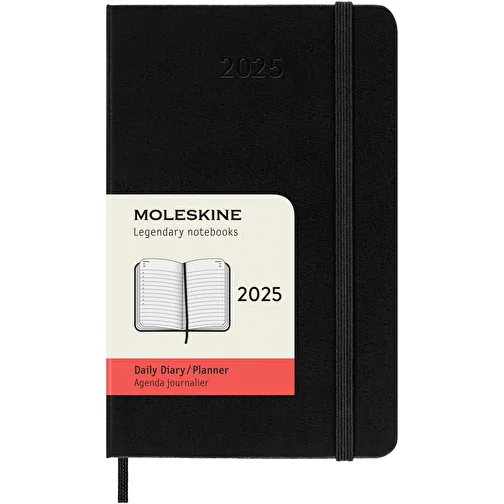 Moleskine hard cover 12 måneders daglig lommekalender, Billede 1