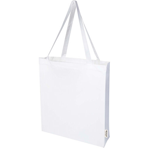 Madras 140 g/m² Sac cabas en coton avec soufflets en coton recyclé GRS, Image 1