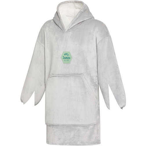 Denali GRS Hoodie-Decke , grau, Sherpa 100% GRS zertifiziertes recyceltes Polyester, 190 g/m2, 100,00cm x 75,00cm (Länge x Breite), Bild 2