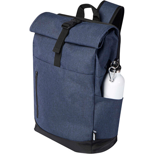 Hoss 15,6' Rolltop Laptop-Rucksack 12L , heather navy, Polyester, 300D Polyester, 25,00cm x 43,00cm x 14,00cm (Länge x Höhe x Breite), Bild 5