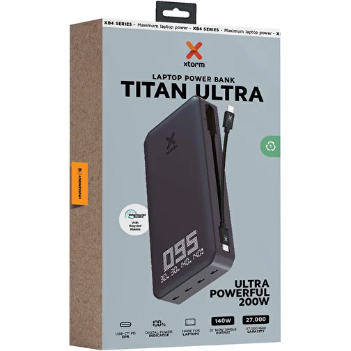 Xtorm XB403 Titan Ultra powerbank do laptopa o pojemności 27 000 mAh i mocy 200 W, Obraz 3