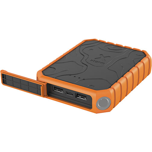 Xtorm XR201 Xtreme 20 W 10.000 MAh QC3.0 Wasserdichte, Robuste Powerbank Mit Taschenlampe , schwarz, Recycelter ABS Kunststoff, PC Kunststoff, 11,40cm x 2,50cm x 8,90cm (Länge x Höhe x Breite), Bild 6