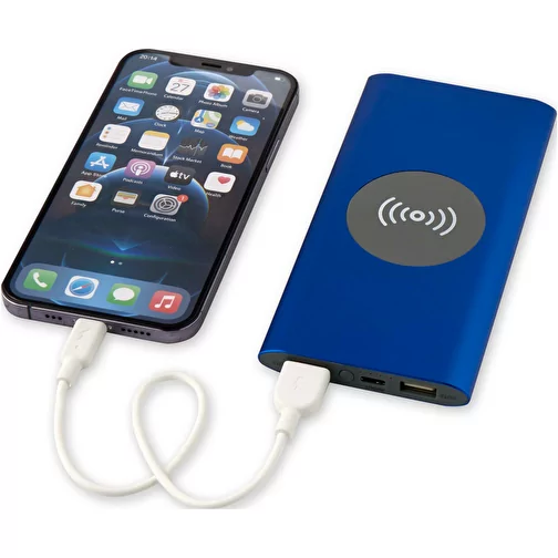 Power bank wireless da 8000 mAh Type C in alluminio riciclato Juice, Immagine 6