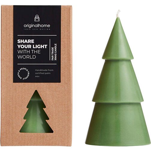 Orginal Home Vela de Navidad en forma de árbol de Matcha L, Imagen 1