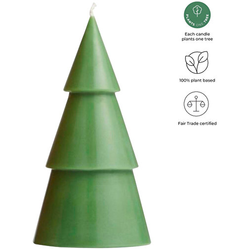 Orginal Home Matcha Weihnachtsbaum Kerze L , heather grün, Palm kernel wax, 15,00cm x 8,00cm (Höhe x Breite), Bild 2