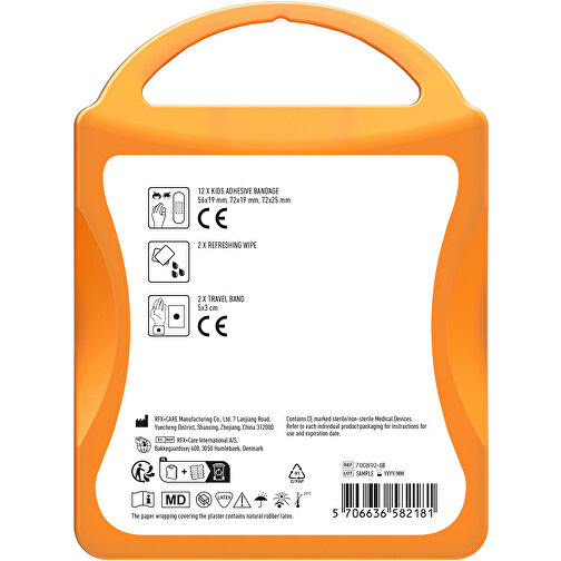 MyKit Kinderreiseset , orange, PP Kunststoff, 10,00cm x 13,40cm x 3,00cm (Länge x Höhe x Breite), Bild 3