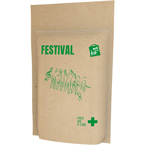 MiniKit Festival In Papierhülle , kraftpapier, Recyceltes Kraftpapier, 2,80cm x 15,00cm x 12,00cm (Länge x Höhe x Breite), Bild 1