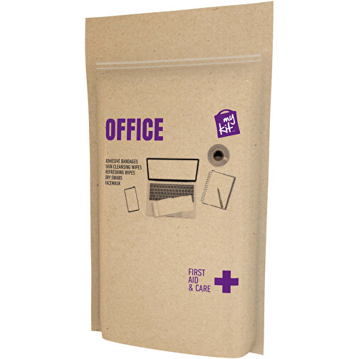 MyKit Erste-Hilfe Fürs Büro In Papiertasche , kraftpapier, Recyceltes Kraftpapier, 12,00cm x 20,90cm x 2,80cm (Länge x Höhe x Breite), Bild 1