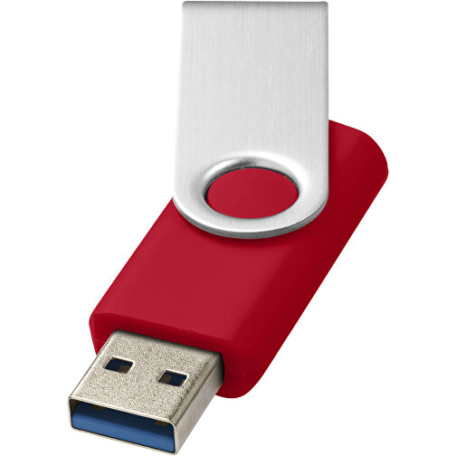 Rotate-basic USB-Stick 3.0 , mittelrot MB , 16 GB , Kunststoff, Aluminium MB , 5,80cm x 1,90cm x 1,00cm (Länge x Höhe x Breite), Bild 1