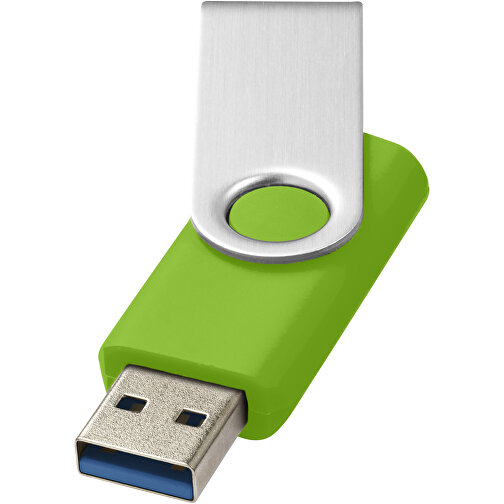 Rotate-basic USB-Stick 3.0 , limone MB , 128 GB , Kunststoff, Aluminium MB , 5,80cm x 1,90cm x 1,00cm (Länge x Höhe x Breite), Bild 1