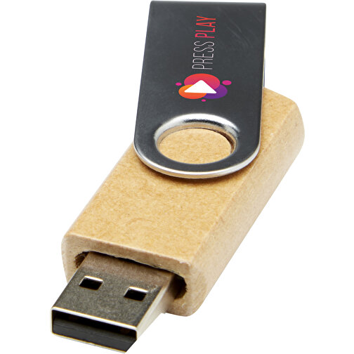 Chiavetta USB 2.0 rotante in carta riciclata, Immagine 2