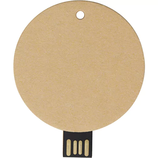 Memoria USB 2.0 de papel reciclado redonda, Imagen 3