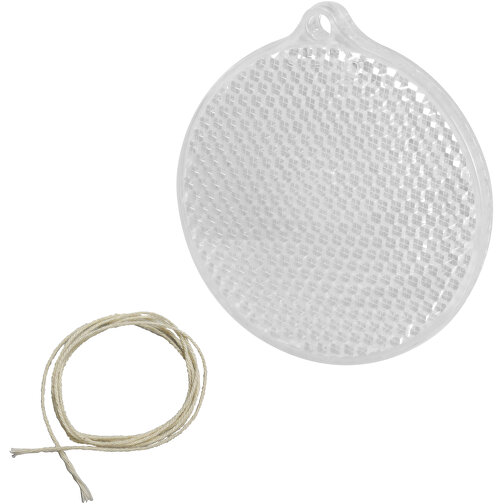 Sicherheits-Reflektor 'Kreis' , glasklar, PS, 0,60cm (Höhe), Bild 1