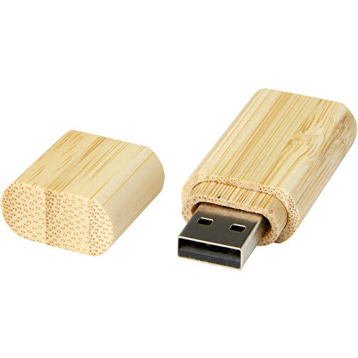 USB-Stick 3.0 Aus Bambus Mit Schlüsselring , natural MB , 16 GB , Bambusholz, Aluminium MB , 5,80cm x 1,00cm x 2,00cm (Länge x Höhe x Breite), Bild 1