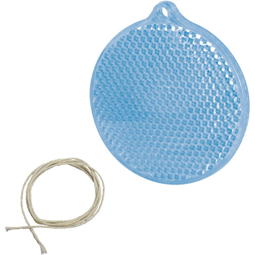 Sicherheits-Reflektor 'Kreis' , blau-transparent, PS, 0,60cm (Höhe), Bild 1