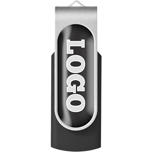 Rotate USB-Stick 3.0 Mit Doming , schwarz MB , 65 GB , Kunststoff, Aluminium MB , 5,80cm x 1,90cm x 1,00cm (Länge x Höhe x Breite), Bild 3