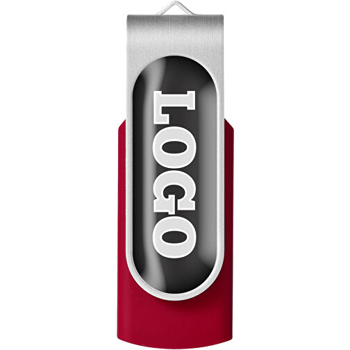 Rotate USB-Stick 3.0 Mit Doming , rot MB , 128 GB , Kunststoff, Aluminium MB , 5,80cm x 1,90cm x 1,00cm (Länge x Höhe x Breite), Bild 4