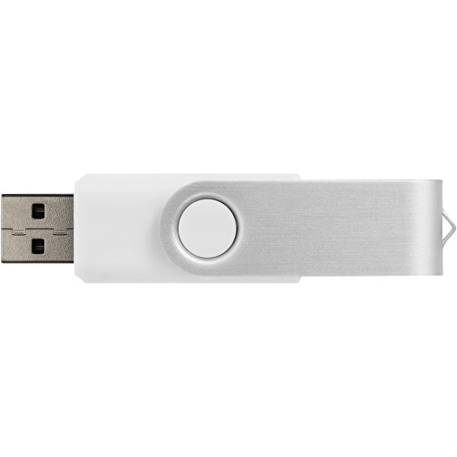 Rotate USB-Stick 3.0 Mit Doming , weiss MB , 65 GB , Kunststoff, Aluminium MB , 5,80cm x 1,90cm x 1,00cm (Länge x Höhe x Breite), Bild 3