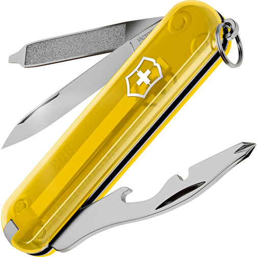 RALLY - Victorinox Schweizer Messer , Victorinox, Tuscan Sun, hochlegierter, rostfreier Stahl, 5,80cm x 0,90cm x 2,00cm (Länge x Höhe x Breite), Bild 1