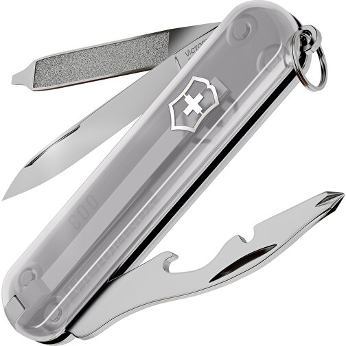 RALLY - Victorinox Schweizer Messer , Victorinox, Mystical Morning, hochlegierter, rostfreier Stahl, 5,80cm x 0,90cm x 2,00cm (Länge x Höhe x Breite), Bild 1