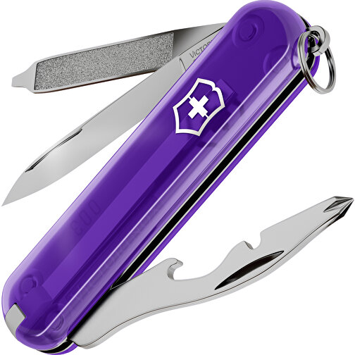 RALLY - Victorinox Schweizer Messer , Victorinox, Persian Indigo, hochlegierter, rostfreier Stahl, 5,80cm x 0,90cm x 2,00cm (Länge x Höhe x Breite), Bild 1