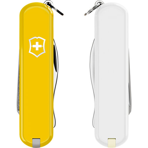 RALLY - Victorinox Schweizer Messer , Victorinox, Sunny Side / Falling Snow, hochlegierter, rostfreier Stahl, 5,80cm x 0,90cm x 2,00cm (Länge x Höhe x Breite), Bild 5