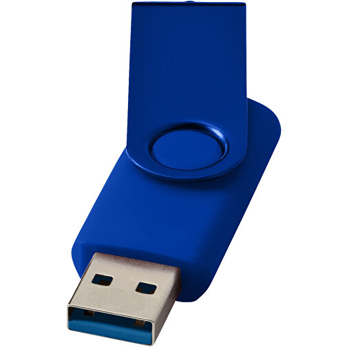 Rotate USB-Stick 3.0 Aus Metall , royalblau MB , 128 GB , Kunststoff, Aluminium MB , 5,80cm x 1,90cm x 1,00cm (Länge x Höhe x Breite), Bild 1