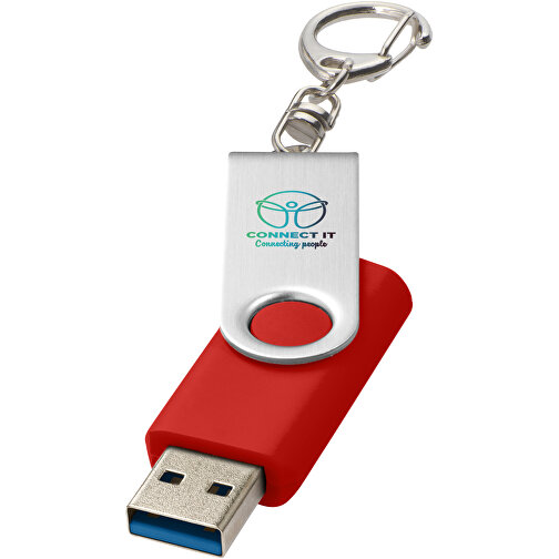 Obrotowa pamiec USB 3.0 z brelokiem do kluczy, Obraz 2