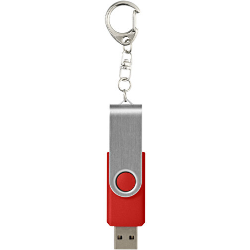 Rotate USB-Stick 3.0 Mit Schlüsselanhänger , hellrot MB , 32 GB , Kunststoff, Aluminium MB , 5,80cm x 1,90cm x 1,00cm (Länge x Höhe x Breite), Bild 3