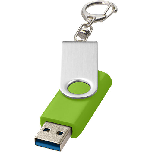 Rotate USB-Stick 3.0 Mit Schlüsselanhänger , limone MB , 32 GB , Kunststoff, Aluminium MB , 5,80cm x 1,90cm x 1,00cm (Länge x Höhe x Breite), Bild 1