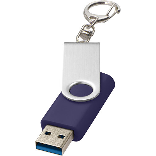 Rotate USB-Stick 3.0 Mit Schlüsselanhänger , blau MB , 65 GB , Kunststoff, Aluminium MB , 5,80cm x 1,90cm x 1,00cm (Länge x Höhe x Breite), Bild 1