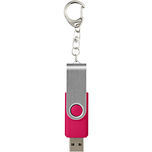 Rotate USB-Stick 3.0 Mit Schlüsselanhänger , magenta MB , 32 GB , Kunststoff, Aluminium MB , 5,80cm x 1,90cm x 1,00cm (Länge x Höhe x Breite), Bild 3