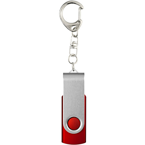 Rotate USB-Stick 3.0 Mit Schlüsselanhänger , rot MB , 128 GB , Kunststoff, Aluminium MB , 5,80cm x 1,90cm x 1,00cm (Länge x Höhe x Breite), Bild 4