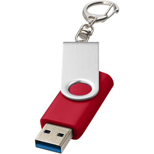 Rotate USB-Stick 3.0 Mit Schlüsselanhänger , rot MB , 16 GB , Kunststoff, Aluminium MB , 5,80cm x 1,90cm x 1,00cm (Länge x Höhe x Breite), Bild 1