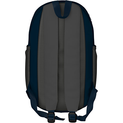 Rucksack Milan , schwarz / heidelbeerblau, Sublimation-fabric 300g, 15,00cm x 40,00cm x 30,00cm (Länge x Höhe x Breite), Bild 2