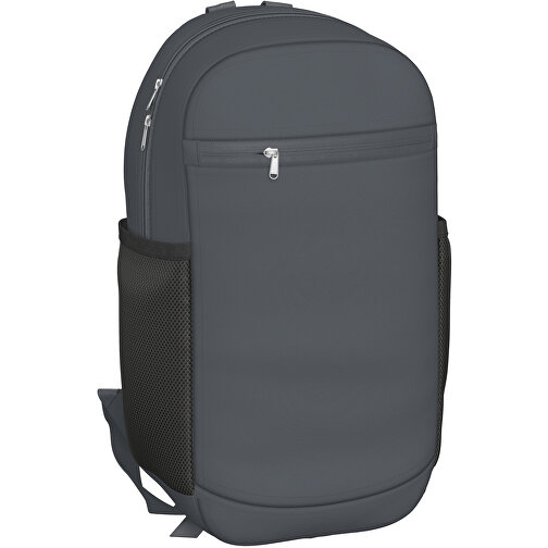 Rucksack Milan , asphaltgrau, Sublimation-fabric 300g, 15,00cm x 40,00cm x 30,00cm (Länge x Höhe x Breite), Bild 1