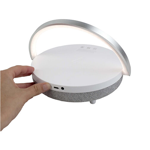 Prixton 10W Haut-parleur Bluetooth® 4-en-1 avec lumière LED et station de recharge sans fil, Image 4