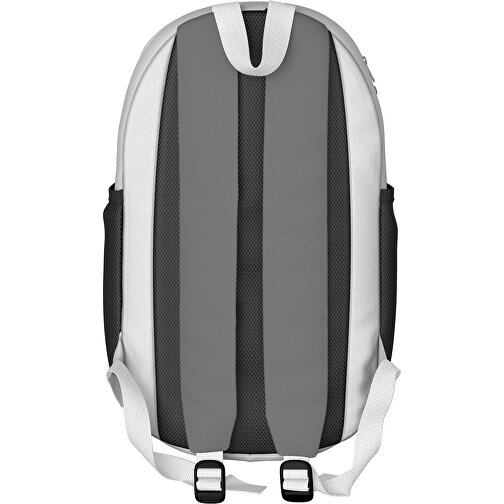 Rucksack Milan , delfingrau / weiss, Sublimation-fabric 300g, 15,00cm x 40,00cm x 30,00cm (Länge x Höhe x Breite), Bild 2