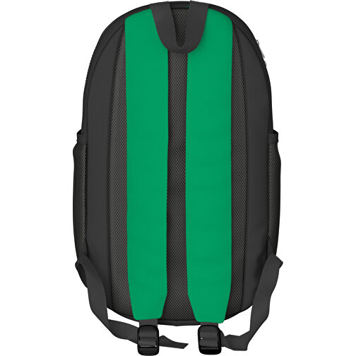 Rucksack Milan , hellgrün / schwarz, Sublimation-fabric 300g, 15,00cm x 40,00cm x 30,00cm (Länge x Höhe x Breite), Bild 2