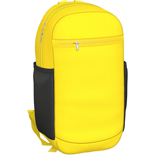 Rucksack Milan , zitronengelb, Sublimation-fabric 300g, 15,00cm x 40,00cm x 30,00cm (Länge x Höhe x Breite), Bild 1