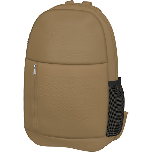 Rucksack Easy , hellgold, Sublimation-fabric 300g, 15,00cm x 40,00cm x 30,00cm (Länge x Höhe x Breite), Bild 1